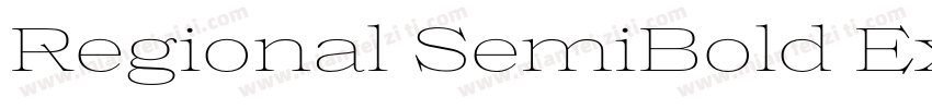 Regional SemiBold Expanded字体转换
